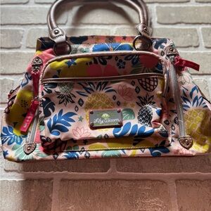 Lily Bloom Colorful Floral Shoulder Bag